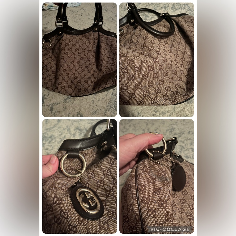 Authentic Gucci Canvas Medium Tote